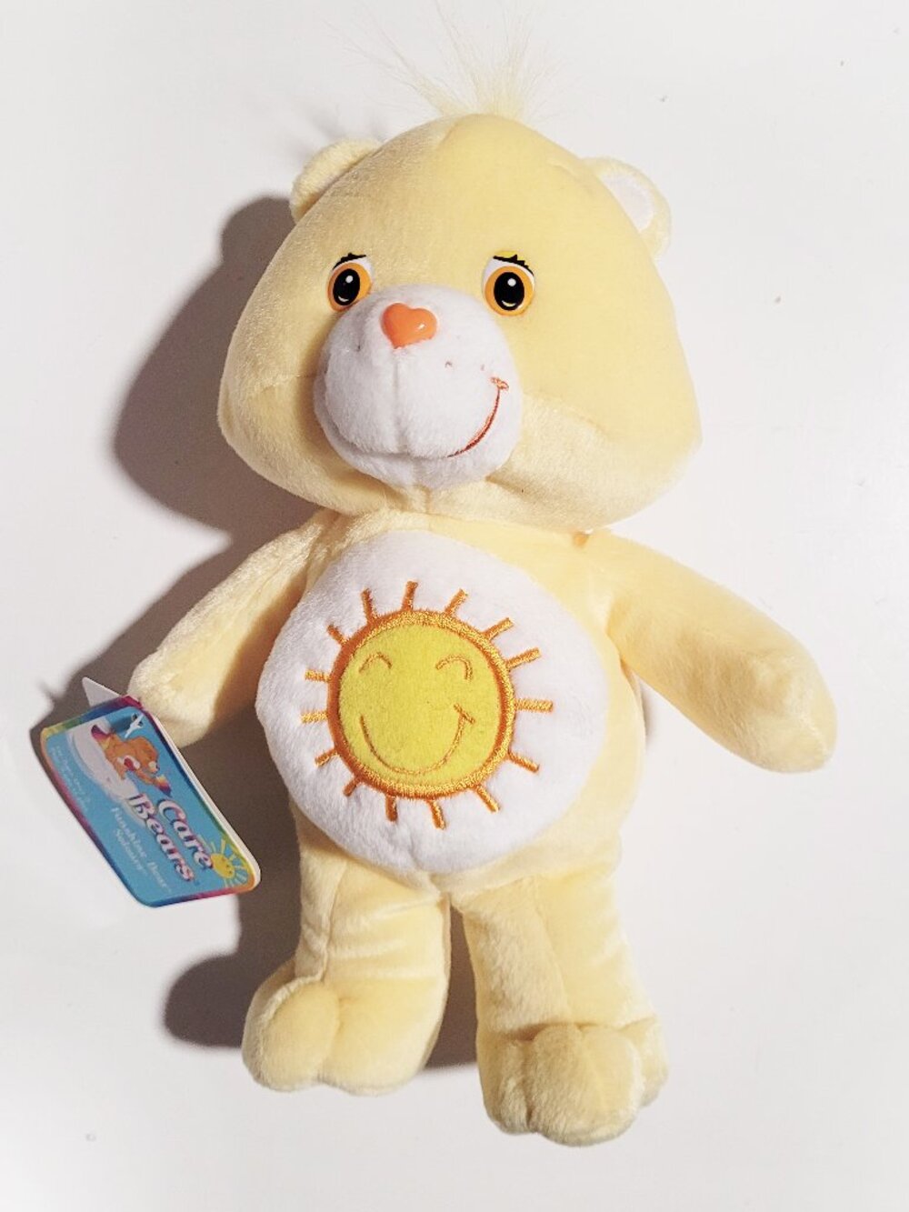 Care Bears 2003 Funshine Bear 8" Fun Size Bear - BNWT